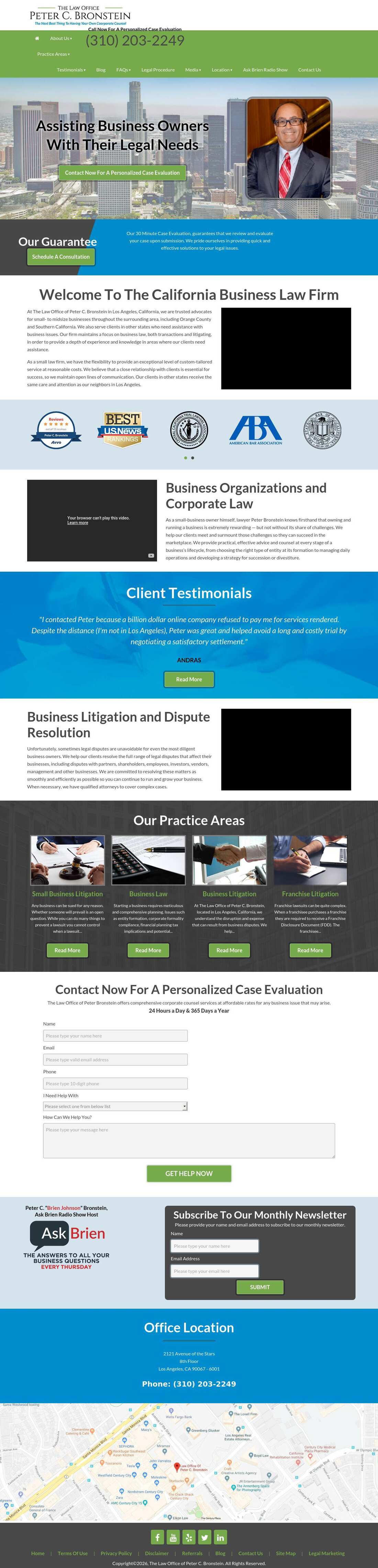 The Law Office of Peter C. Bronstein - Los Angeles CA Lawyers