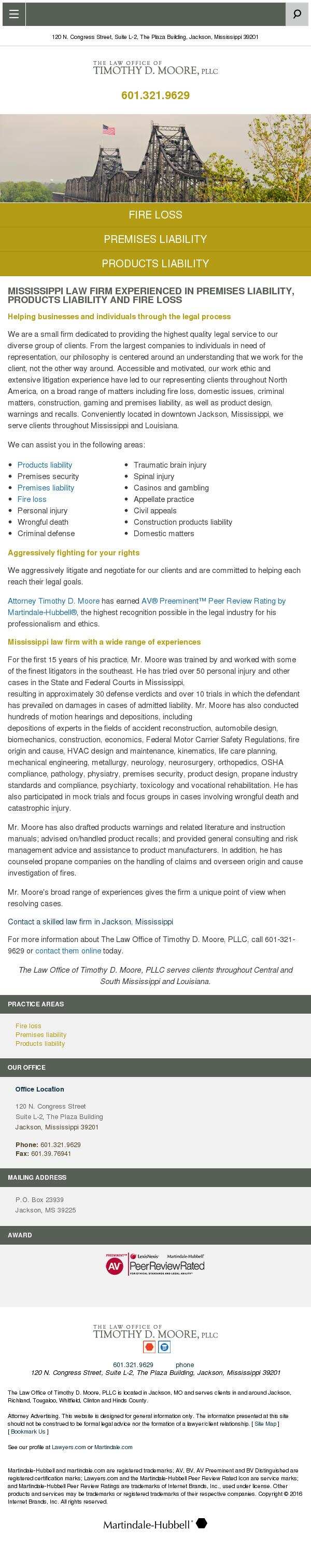 The Law Office of Timothy D. Moore, PLLC - Jackson MS Lawyers