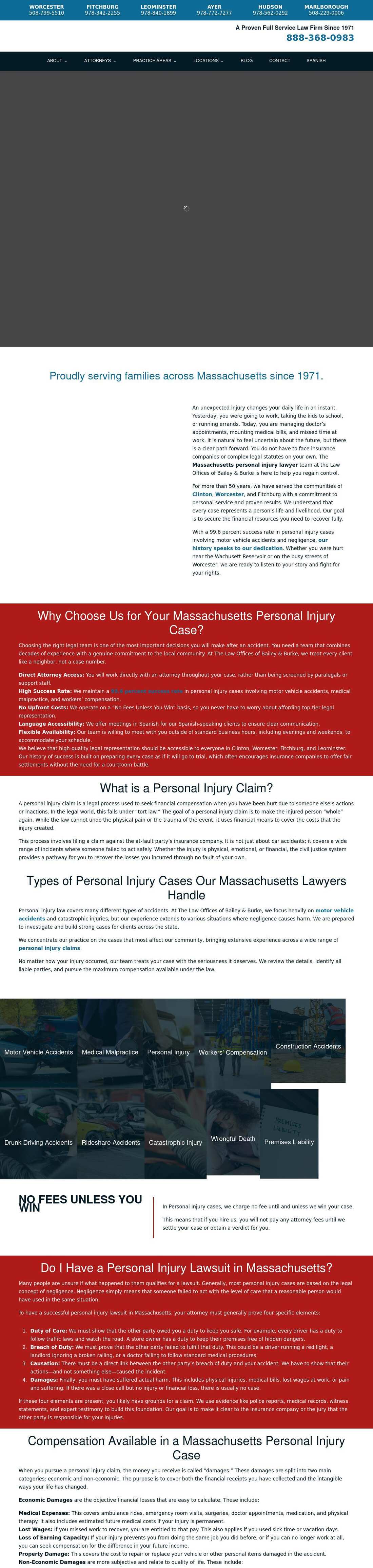 The Law Offices of Bailey & Burke - Clinton MA Lawyers