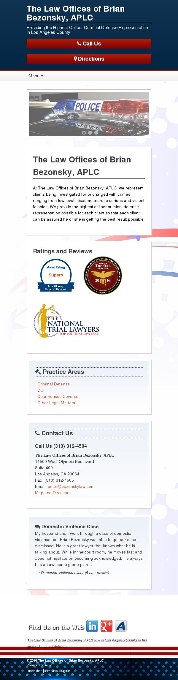 The Law Offices of Brian Bezonsky, APLC - Los Angeles CA Lawyers