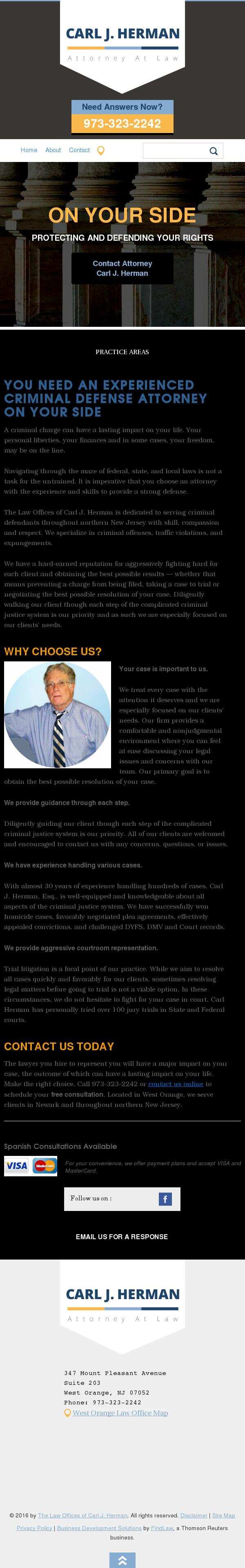 The Law Offices of Carl J. Herman - West Orange NJ Lawyers