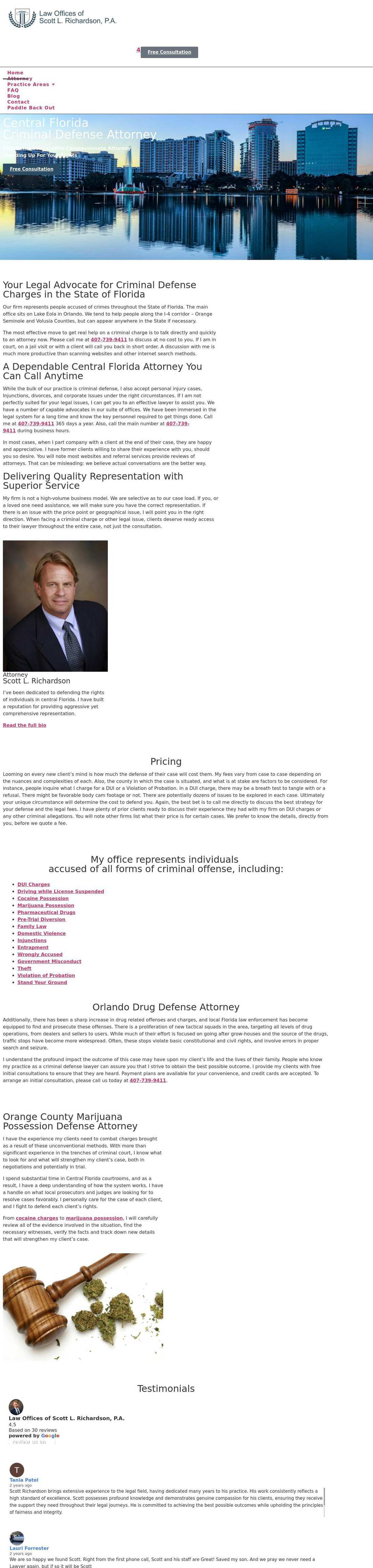 The Law Offices of Scott L. Richardson, P.A. - Orlando FL Lawyers