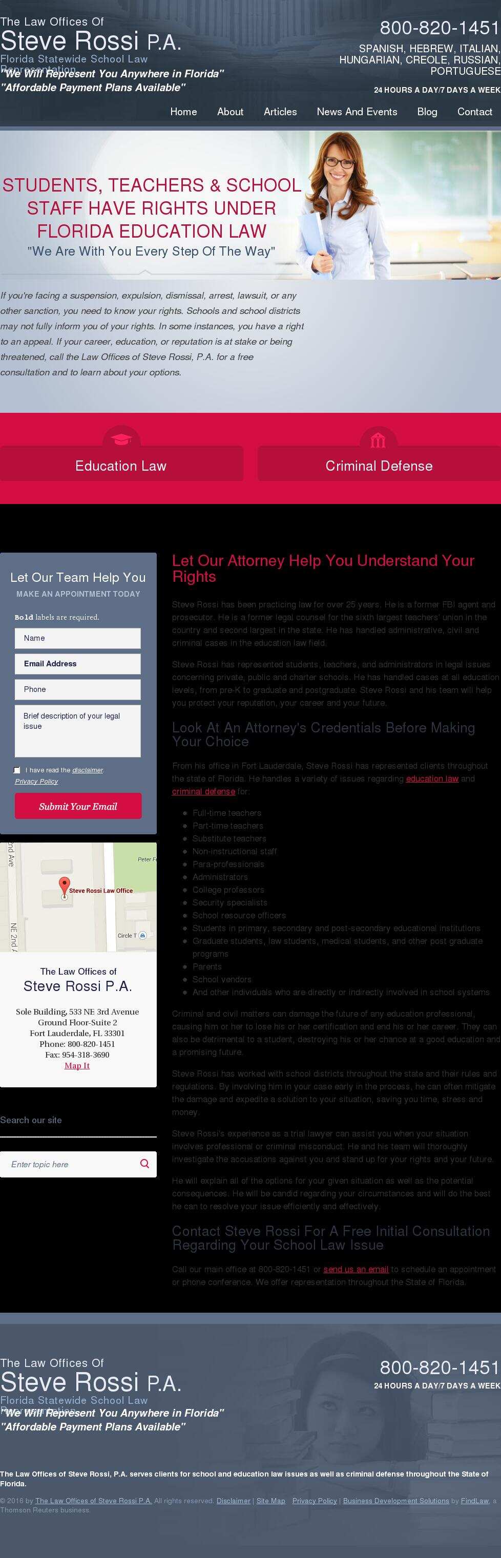 The Law Offices of Steve Rossi P.A. - Fort Lauderdale FL Lawyers