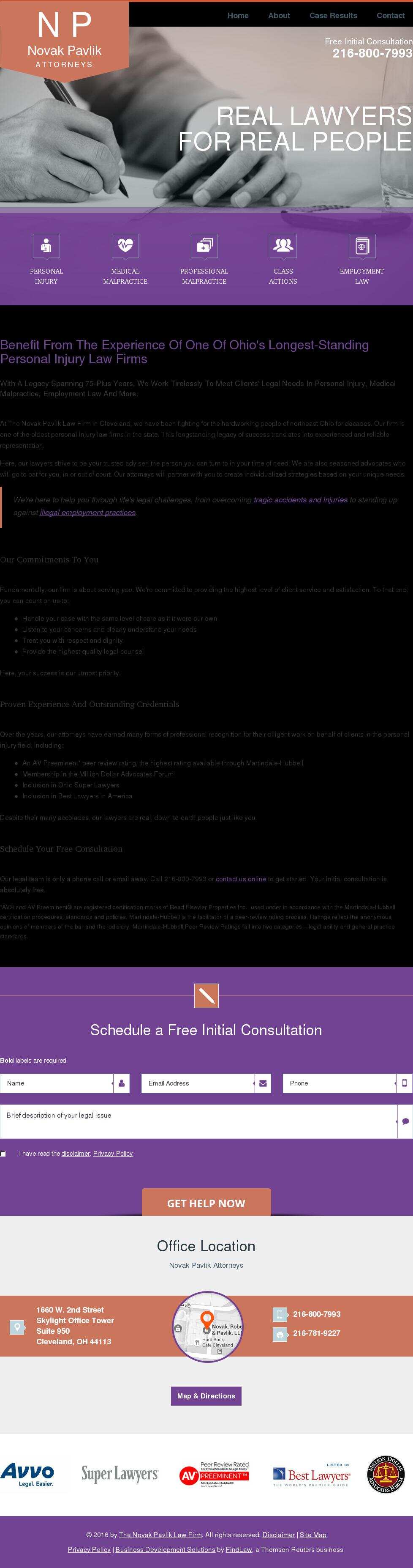 The Novak Pavlik Law Firm - Cleveland OH Lawyers