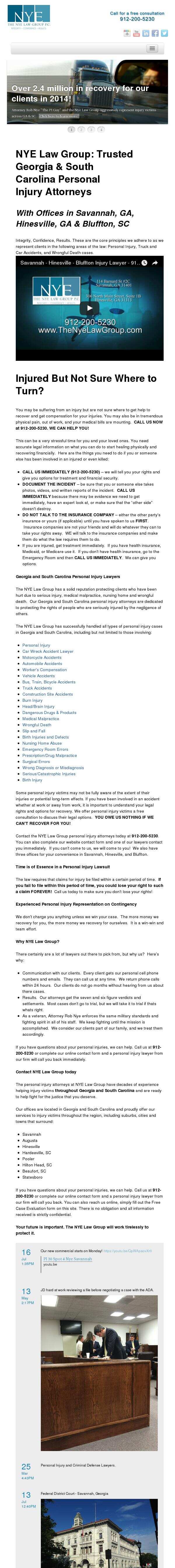The Nye Law Group, P.C. - Savannah GA Lawyers
