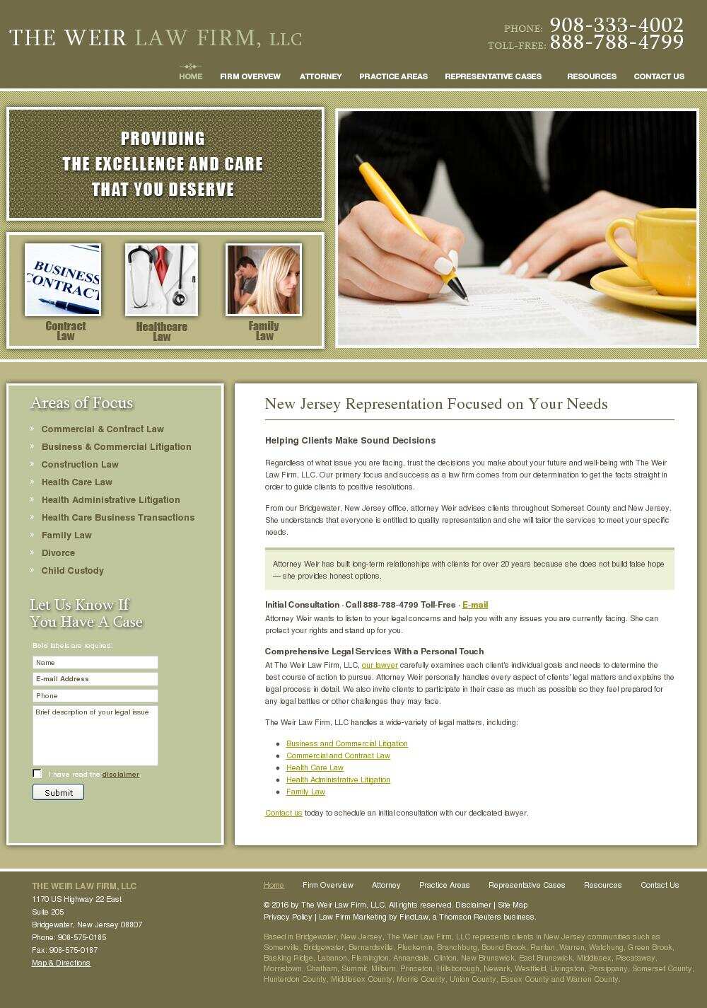 The Weir Law Firm, LLC - Bridgewater NJ Lawyers
