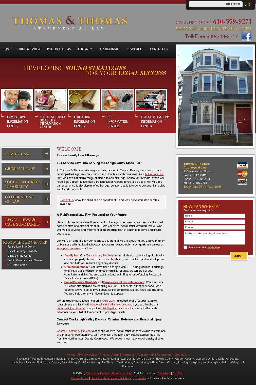 Thomas & Thomas, Attorneys at Law - Easton PA Lawyers