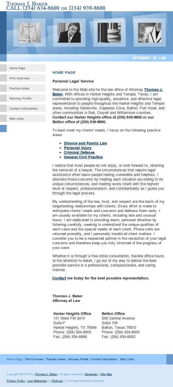 Thomas J. Baker - Harker Heights TX Lawyers