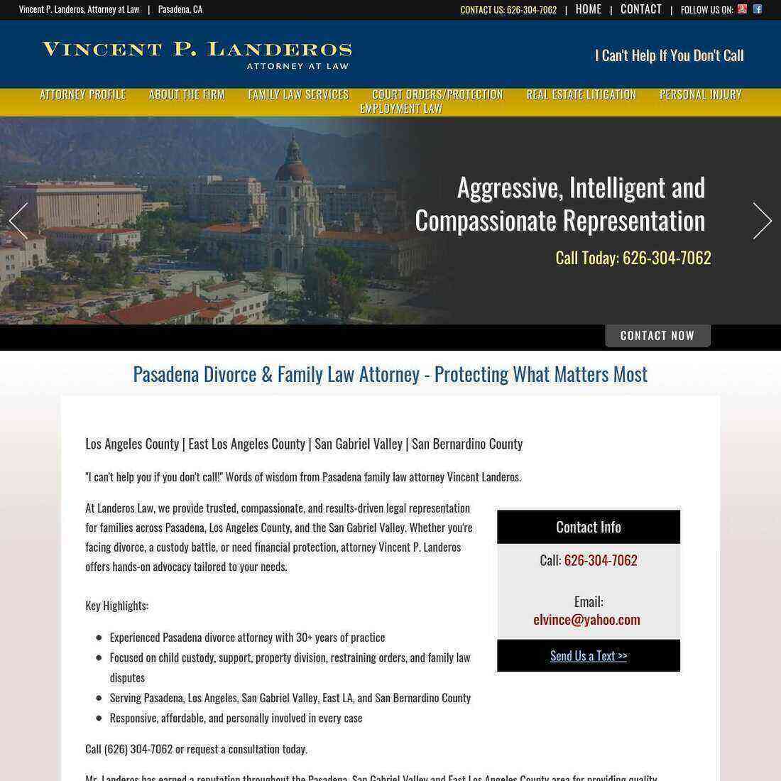 Vincent P. Landeros, Attorney at Law - Cerritos CA Lawyers