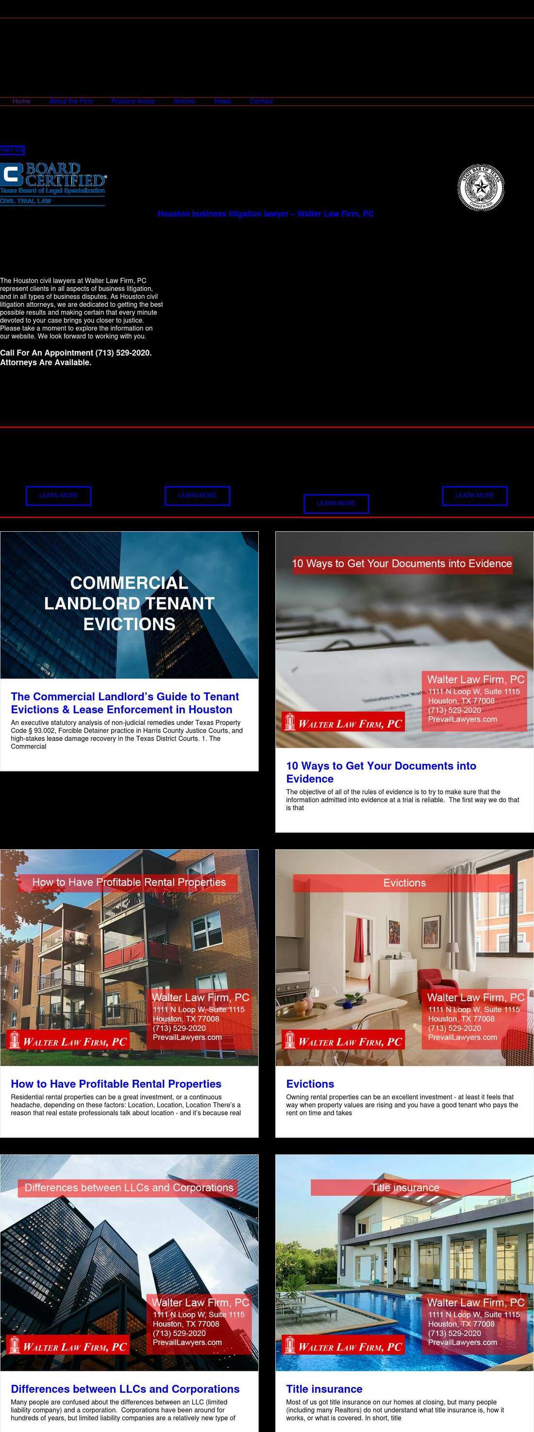 Walter Law Firm, PC - Houston TX Lawyers