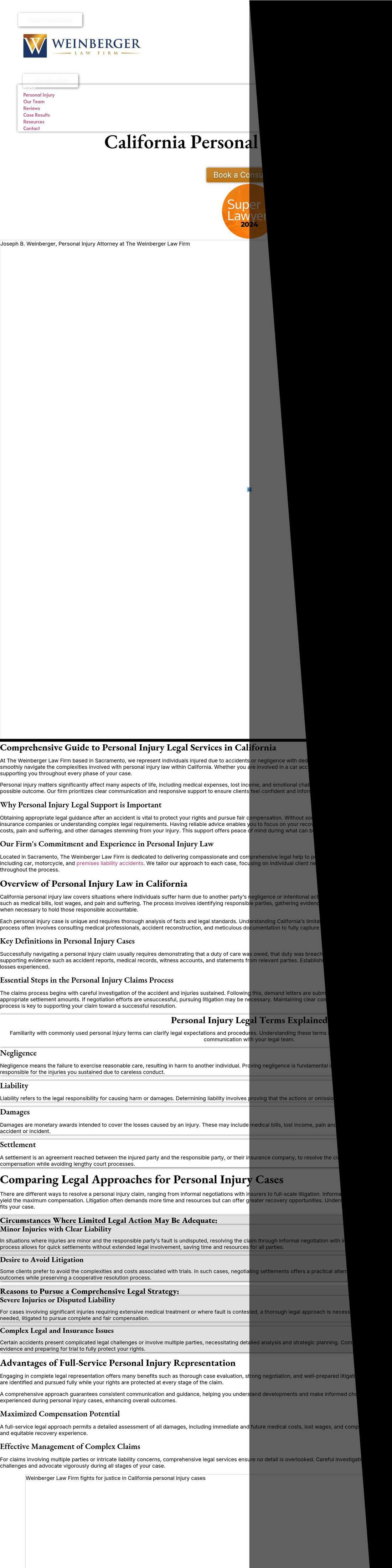 Weinberger Law Firm - Folsom CA Lawyers