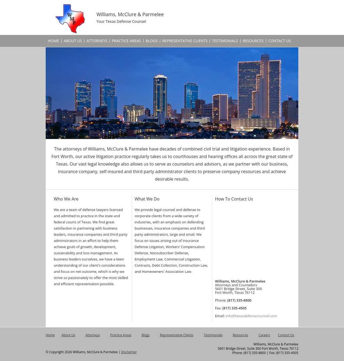 Williams, Lacy McClure & Parmelee - Fort Worth TX Lawyers