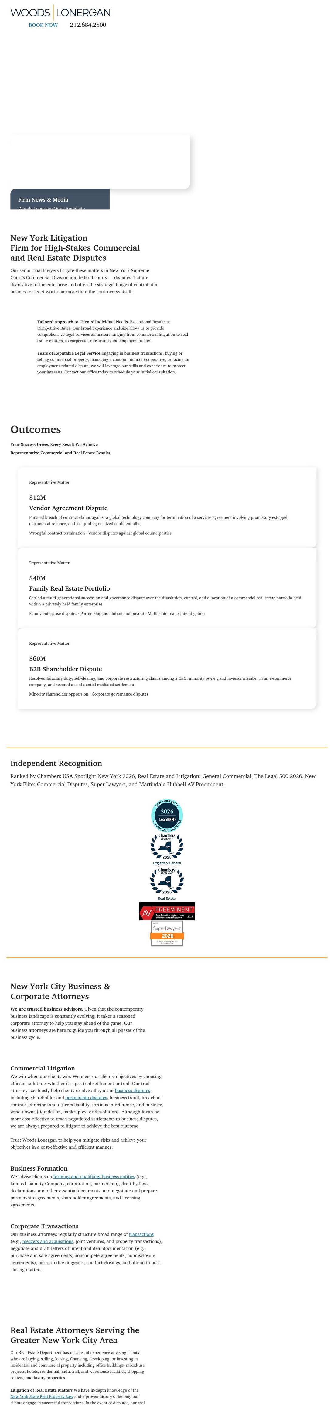 Woods Lonergan PLLC - New York NY Lawyers