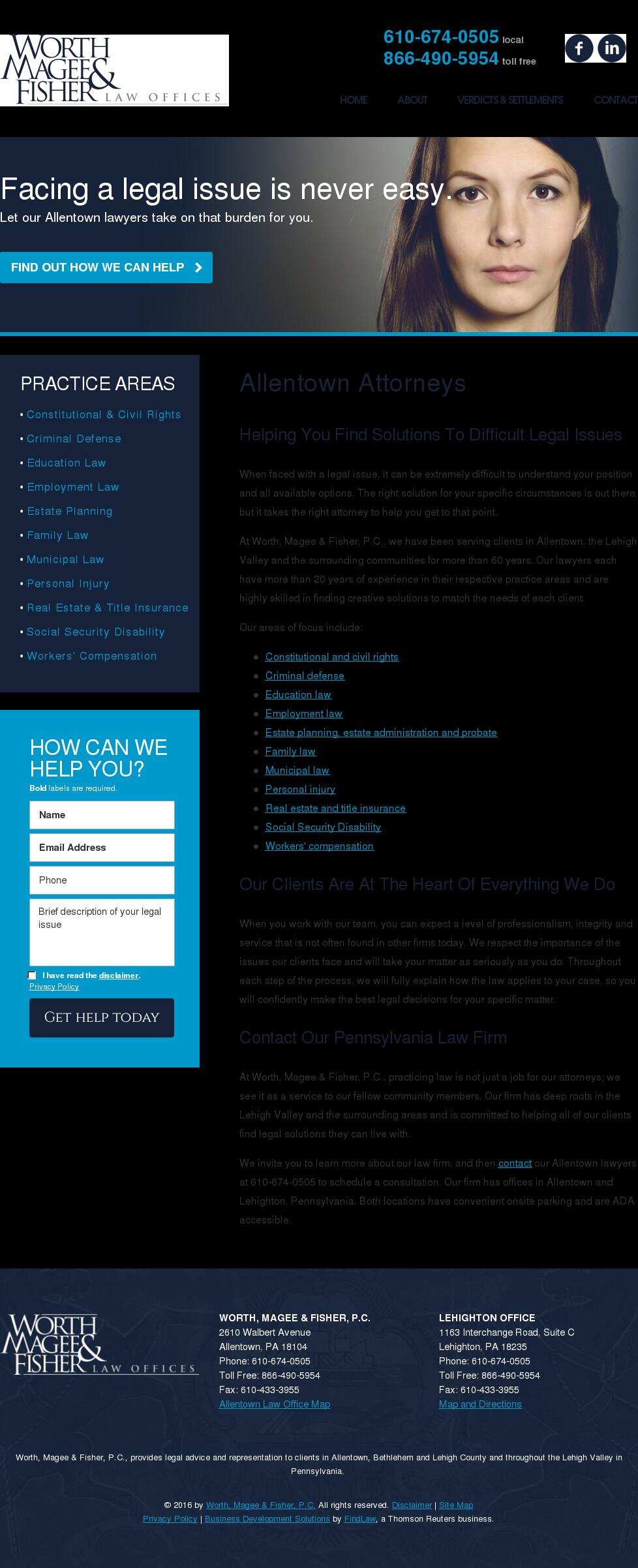 Worth, Magee & Fisher, P.C. - Lehighton PA Lawyers