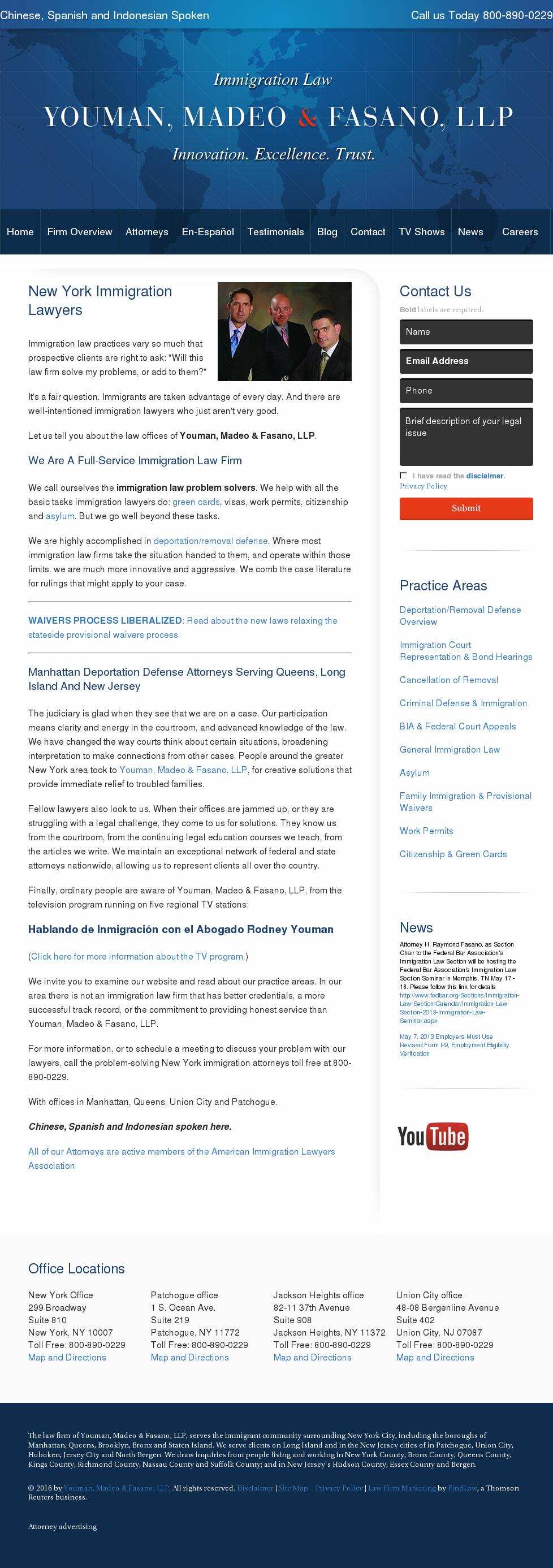 Youman, Madeo & Fasano, LLP - Jackson Heights NY Lawyers