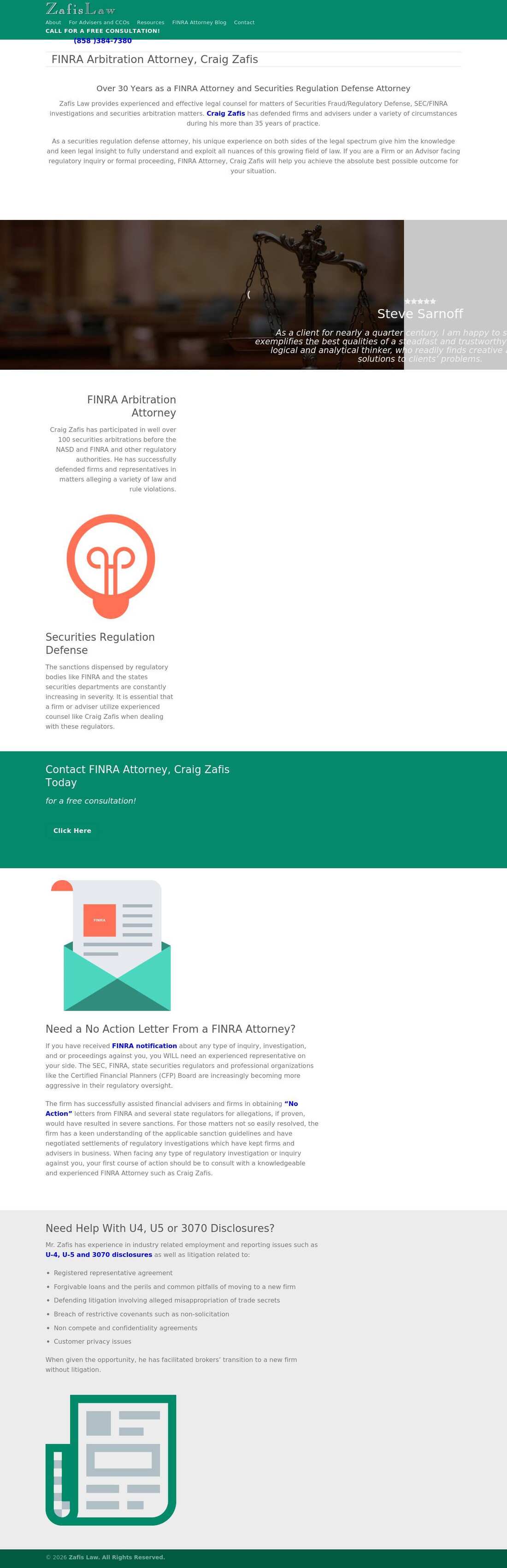Zafis R Craig Attorney At Law - San Diego CA Lawyers
