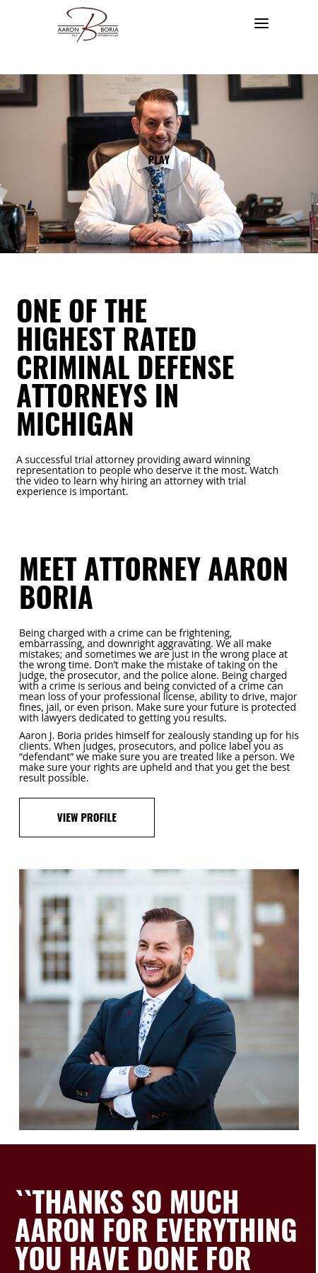 Aaron J. Boria, PLLC - Plymouth MI Lawyers