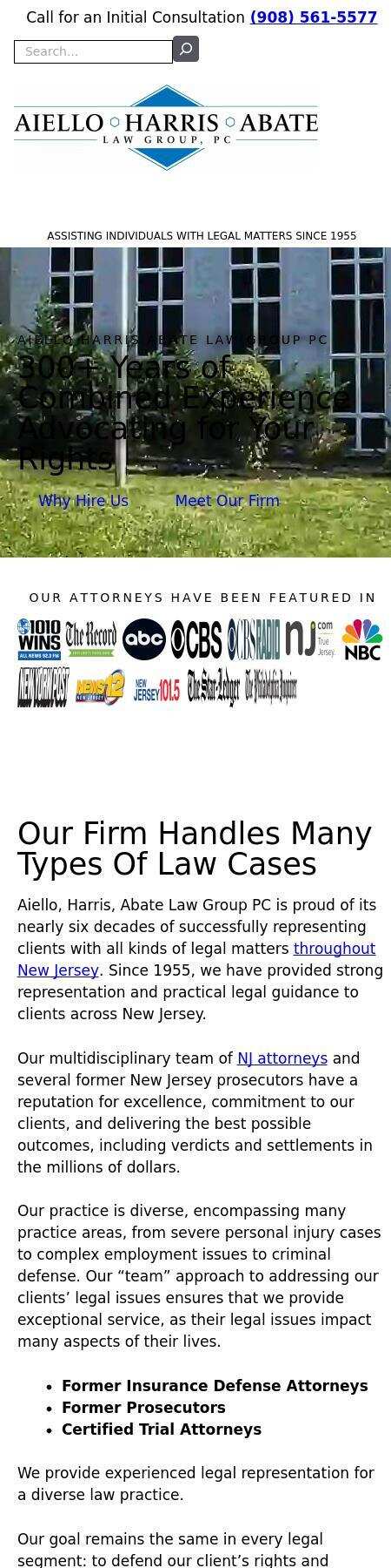 Aiello, Harris, Marth, Tunnero, Pastor & Schiffman, PC Attorneys At Law - Woodbridge NJ Lawyers