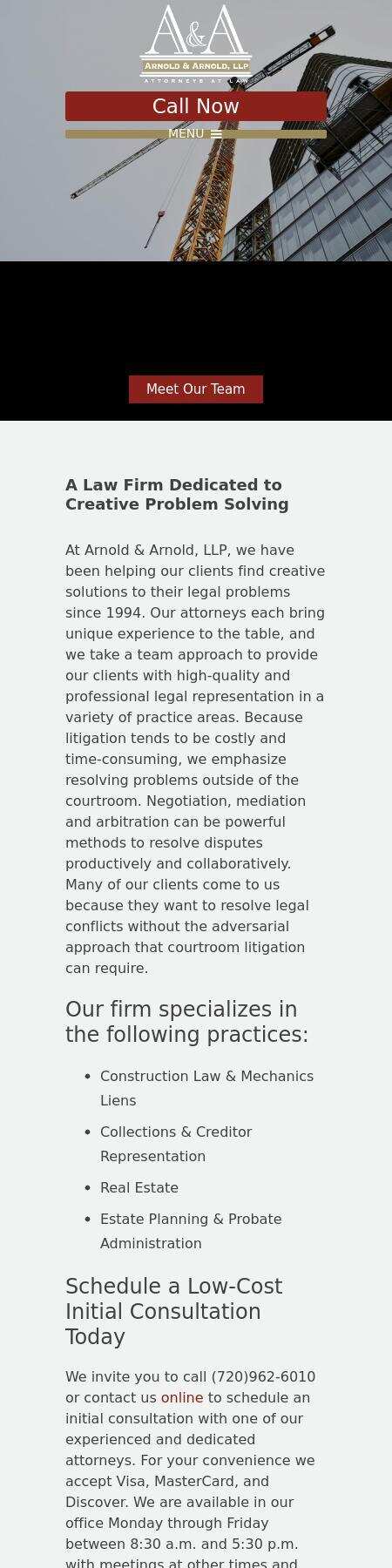 Arnold & Arnold, LLP - Littleton CO Lawyers