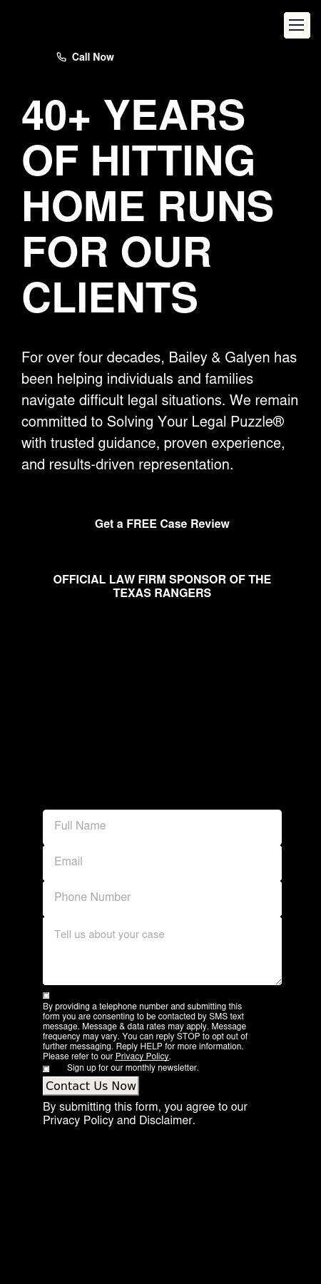 Bailey & Galyen, Attorneys at Law - Fort Worth TX Lawyers