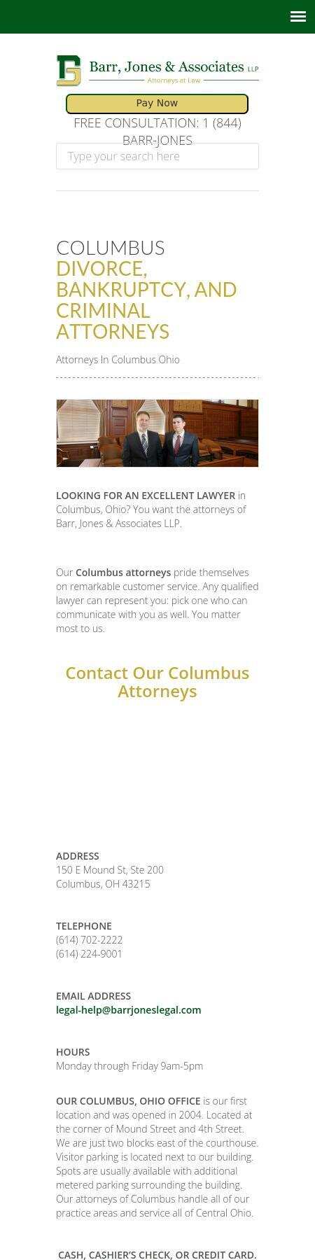 Barr, Jones & Associates LLP - Columbus OH Lawyers