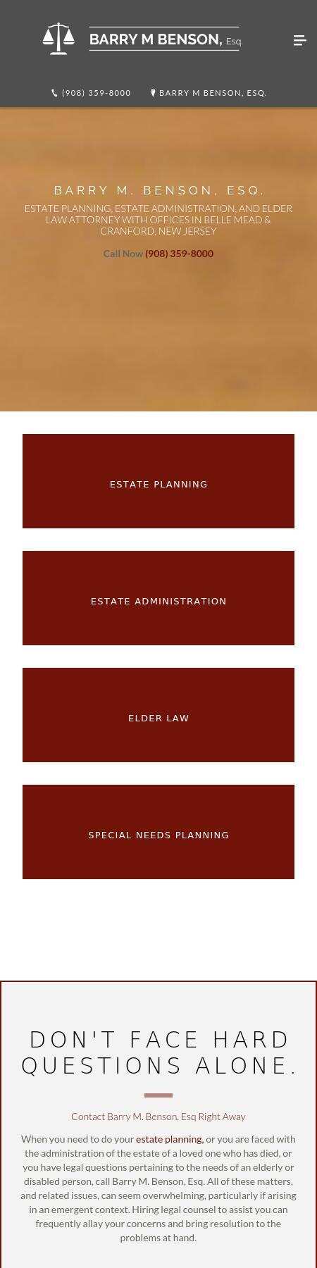 Barry M. Benson, Esq. - Belle Mead NJ Lawyers