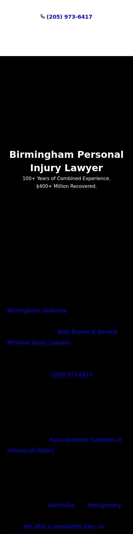 Belt, Bruner & Barnett Personal Injury Lawyers -  Birmingham AL Lawyers