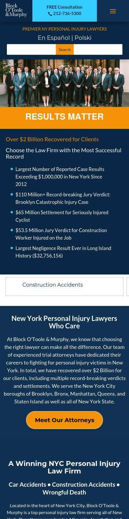 Block O'Toole & Murphy - New York NY Lawyers