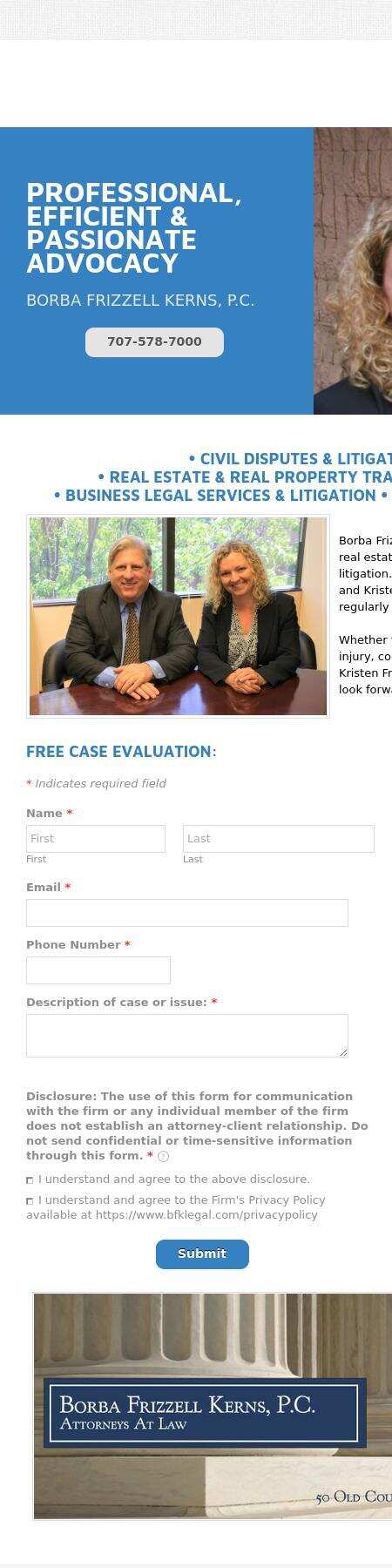Borba Frizzell Kerns, P.C. - Santa Rosa CA Lawyers