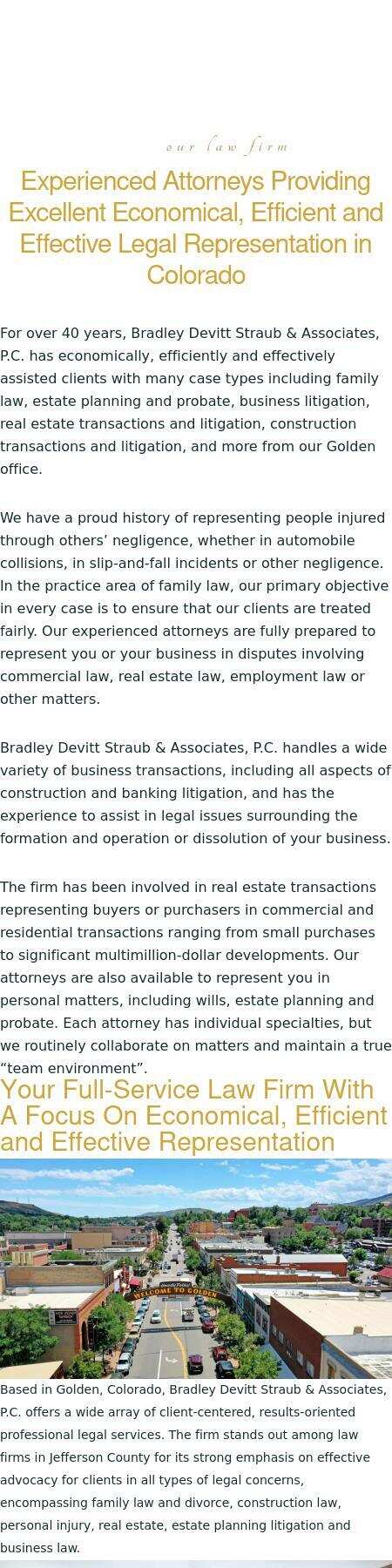 Bradley Devitt Haas & Watkins, P.C. - Golden CO Lawyers