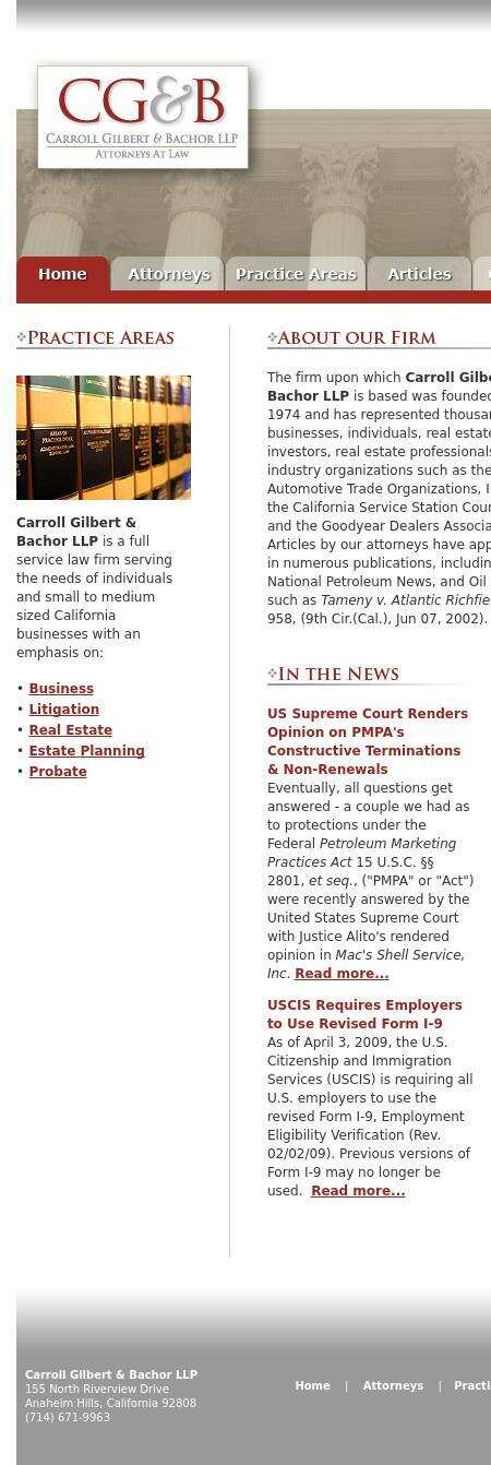 Carroll Gilbert & Bachor LLP - Brea CA Lawyers