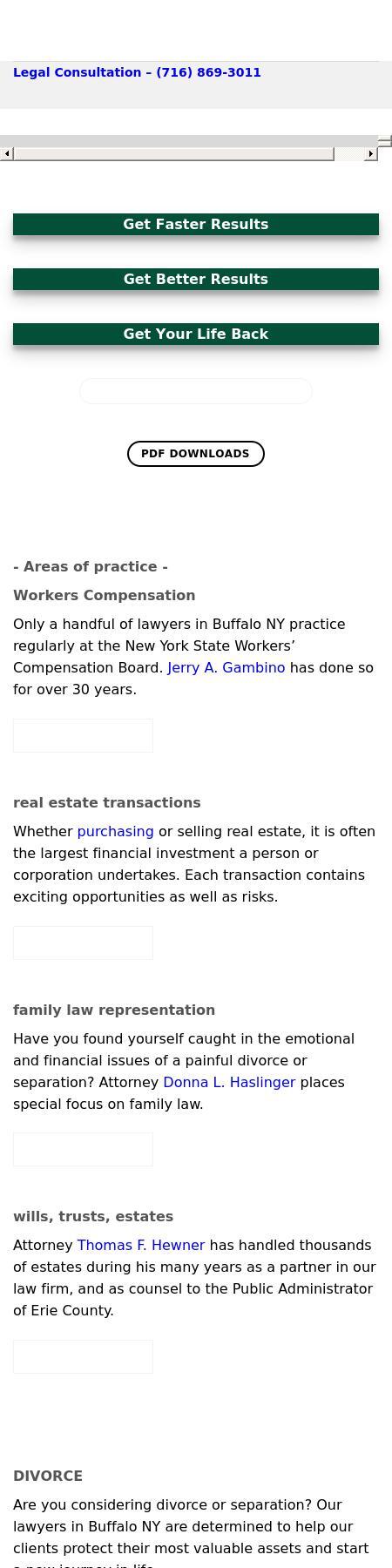 Cole, Sorrentino, Hurley, Hewner & Gambino, P.C. - Niagara Falls NY Lawyers