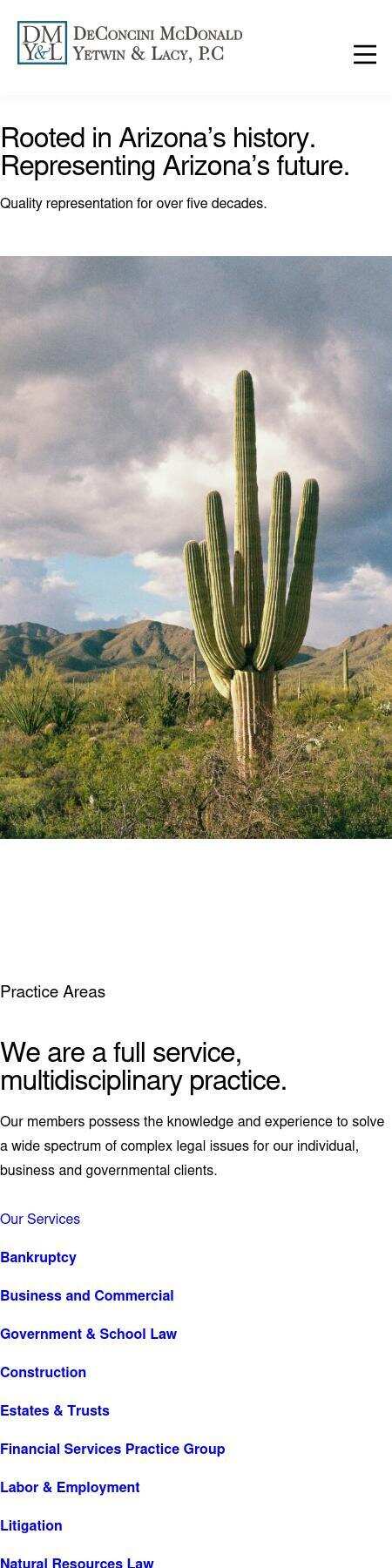 Deconcini McDonald Yetwin & Lacy PC - Phoenix AZ Lawyers