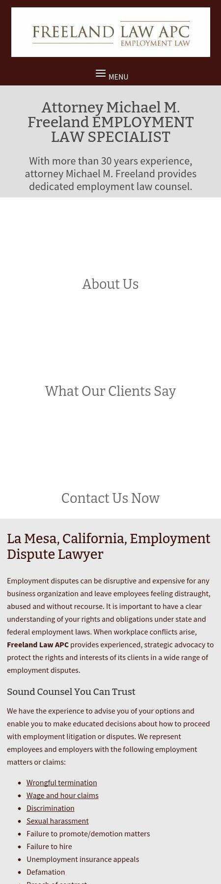 Freeland Law APC - La Mesa CA Lawyers