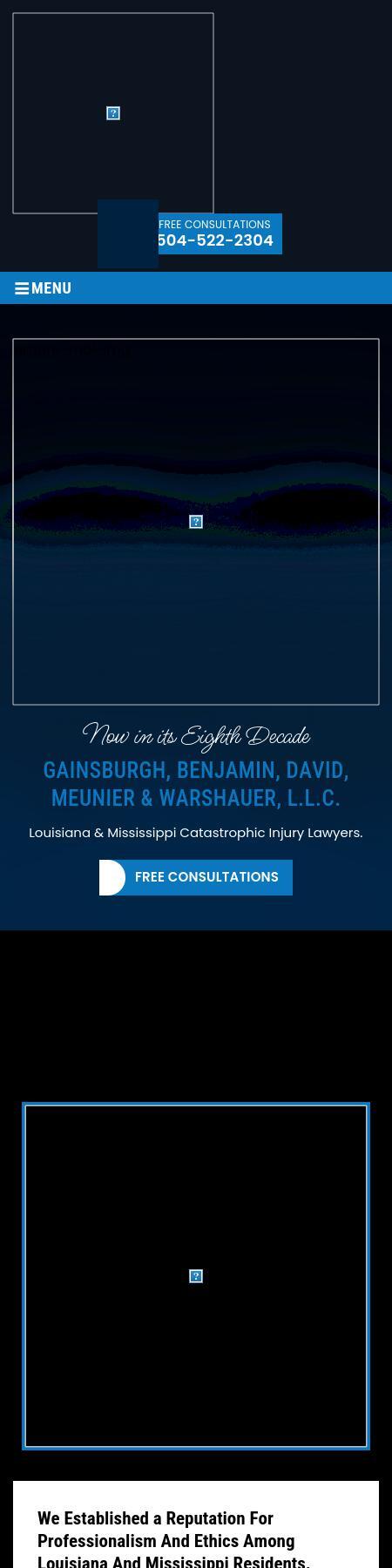 Gainsburgh, Benjamin, David, Meunier & Warshauer, L.L.C. - New Orleans LA Lawyers