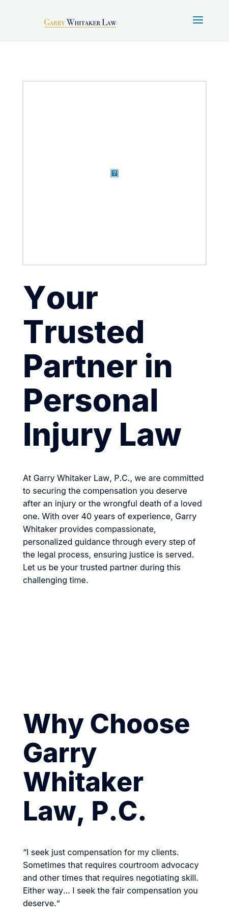 Garry Whitaker, P.C., Attorney at Law - Winston-Salem NC Lawyers