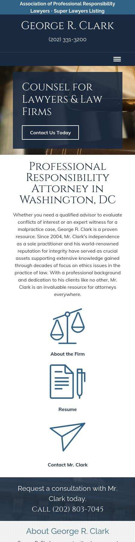 George R. Clark - Washington DC Lawyers