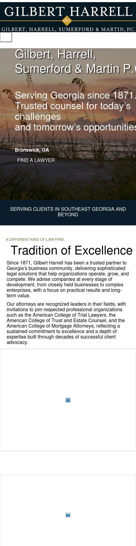 Gilbert, Harrell, Sumerford & Martin, P.C. - Brunswick GA Lawyers