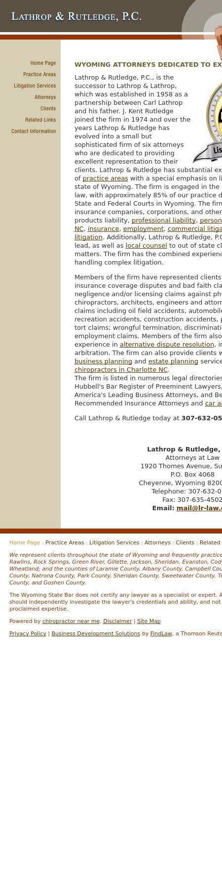 Lathrop & Rutledge, P.C. - Cheyenne WY Lawyers