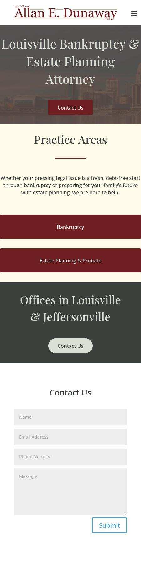 Law Office of Allan E. Dunaway, PLC - Jeffersonville IN Lawyers