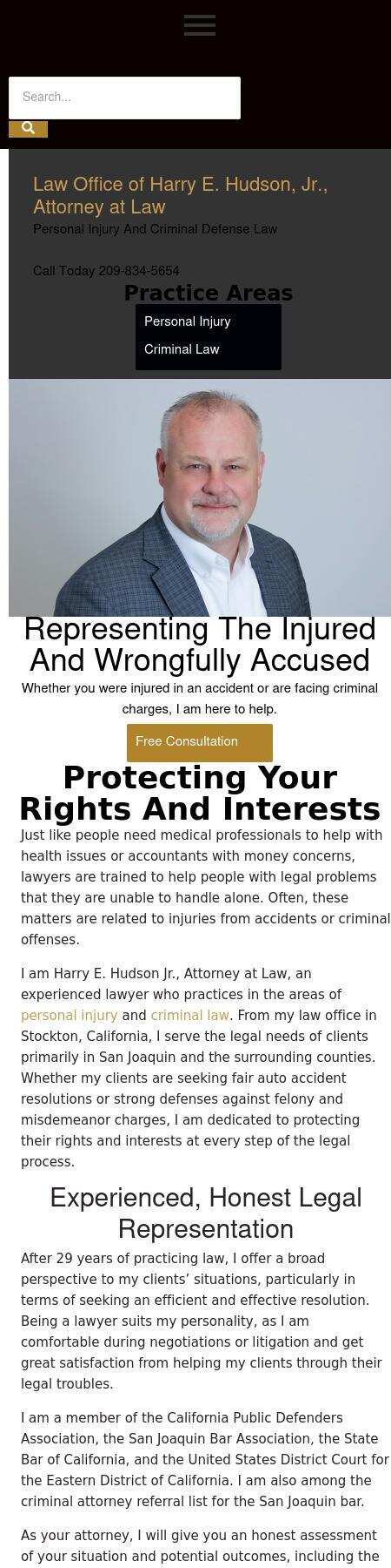 Law Office of Harry E. Hudson, Jr., Attorney at Law - Stockton CA Lawyers