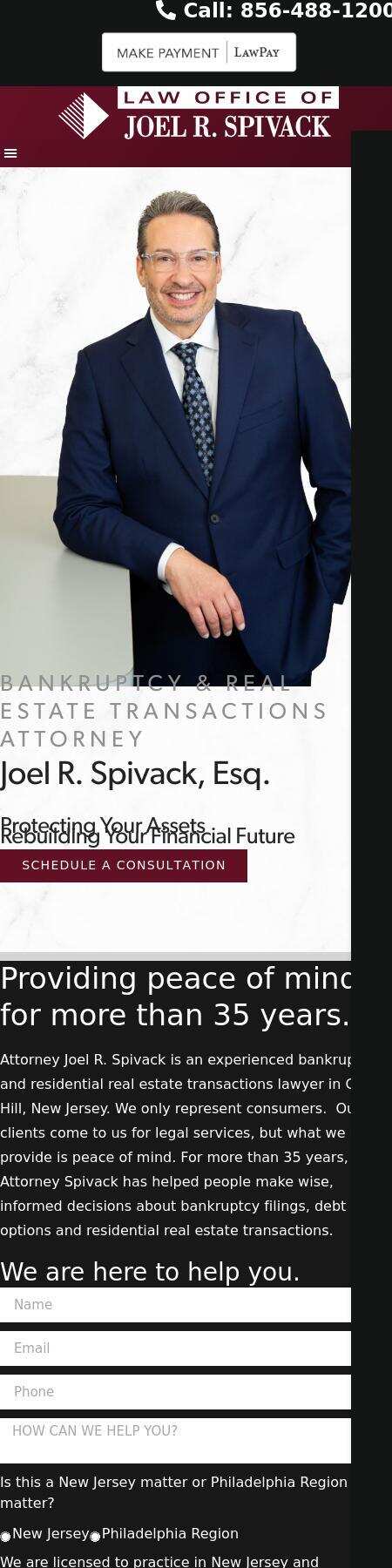 Law Office of Joel R. Spivack - Cherry Hill NJ Lawyers