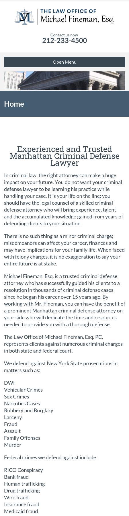 Law Office of Michael Fineman, Esq. - New York NY Lawyers