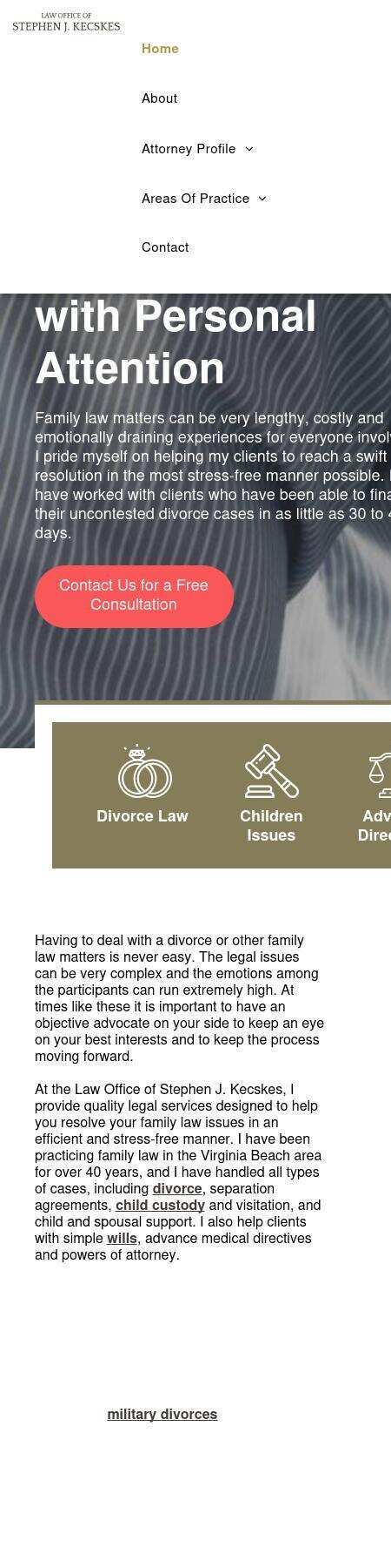 Law Office of Stephen J. Kecskes - Virginia Beach VA Lawyers