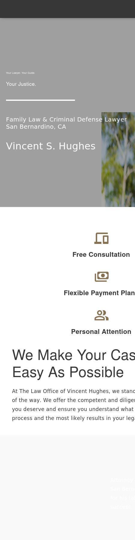 Law Office of Vincent S. Hughes - San Bernardino CA Lawyers