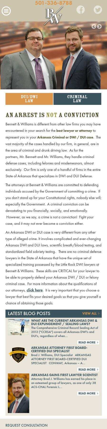 Law Offices of Bennett & Williams - Conway AR Lawyers