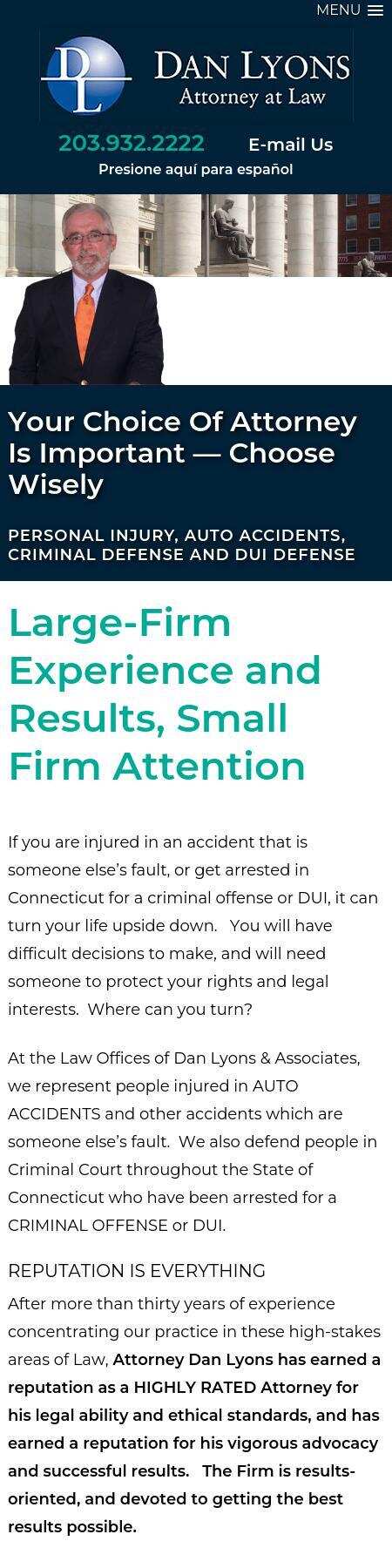 Law Offices of Dan Lyons & Associates - West Haven CT Lawyers