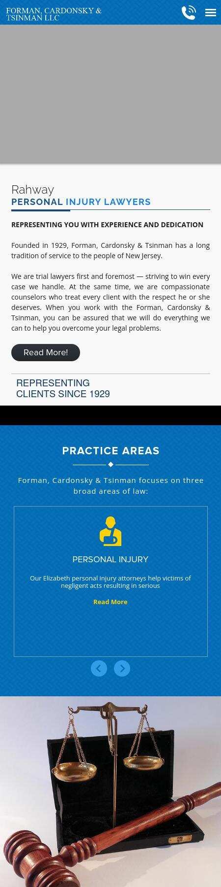 Law Offices of Forman, Cardonsky, & Lawrence - Elizabeth NJ Lawyers