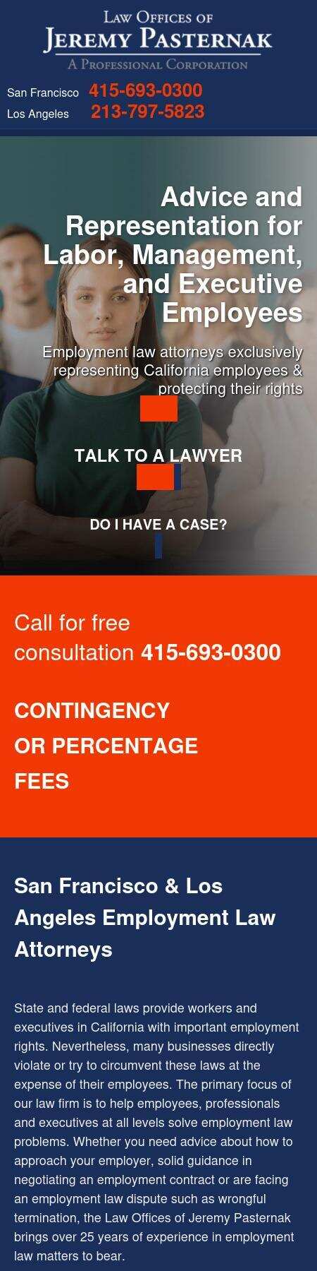 Law Offices of Jeremy Pasternak - San Francisco CA Lawyers