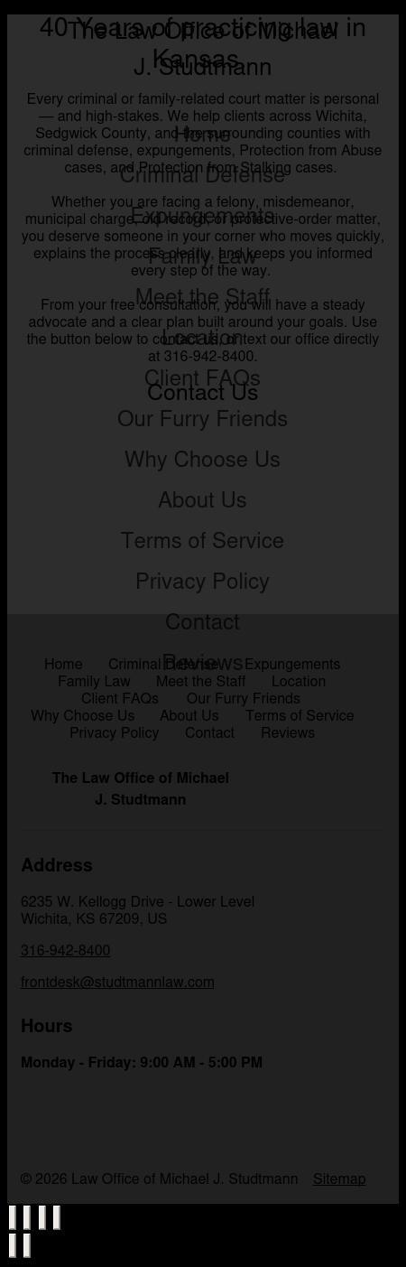 Law Offices of Michael J. Studtmann, P.A. - Wichita KS Lawyers